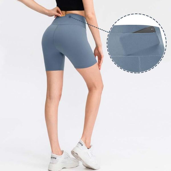 

women high waist compression soft quick dry running fitness shorts with pocket yoga outfit