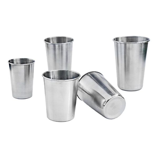 

5pcs stainless steel cups picnic cup outdoor water mugs portable bottles