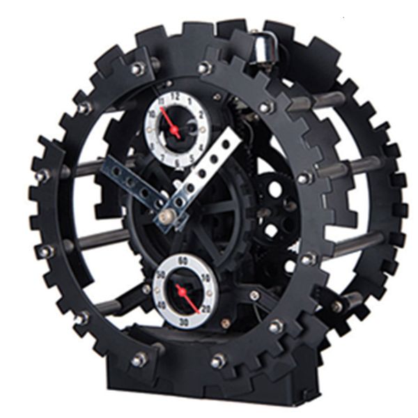 

product technology base german double gear metal frame bell gear clock ultra silent mechanical alarm clock