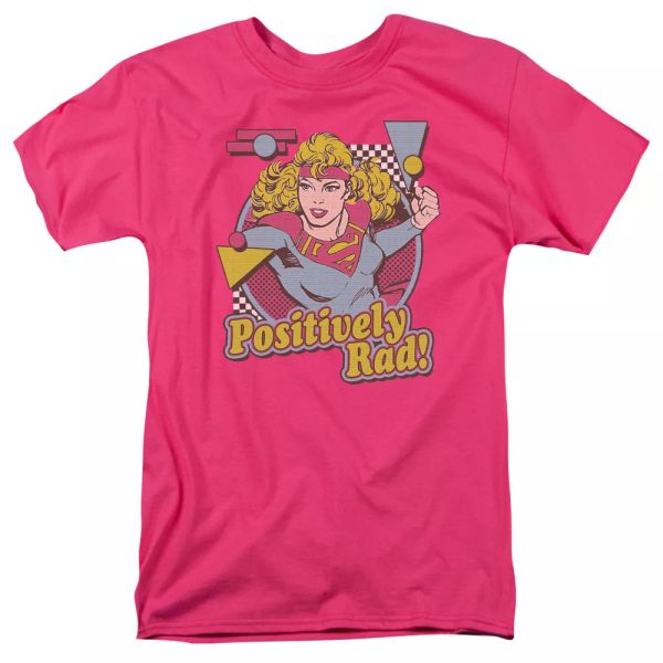 

supergirl - positively rad t-shirt dc comics sizes s-3x new, White;black