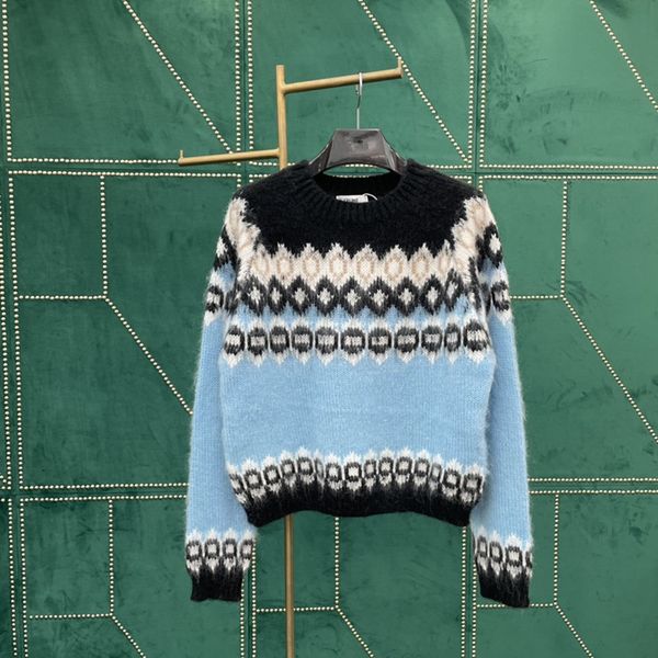 

new mohair knitted sweater for early spring, White;black