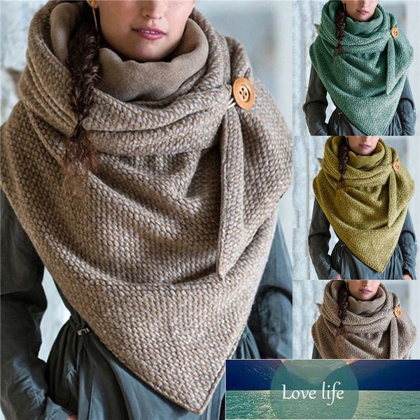 

winter women scarf soild dot printing button soft wrap casual warm scarves shawls scarf women factory price expert design quality latest sty, Blue;gray