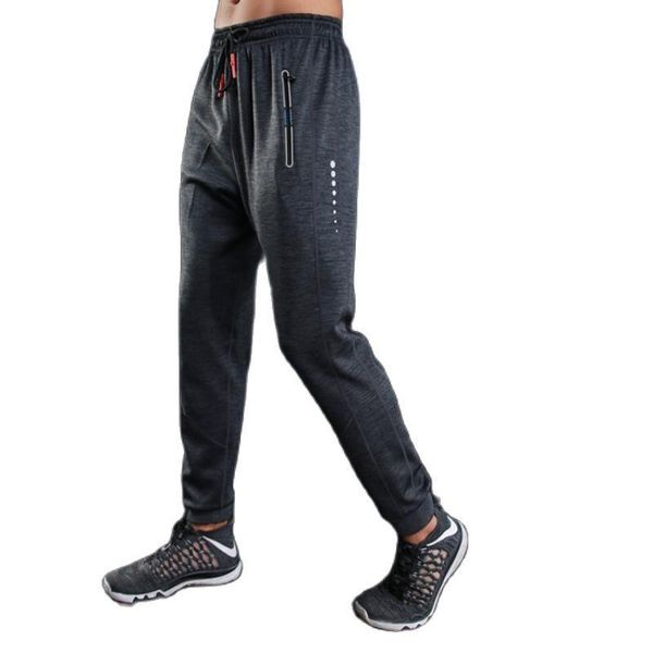 

running pants autumn and winter sports black sapphire blue polyester trousers loose breathable jogging cycling fitness men's foot, Black;blue