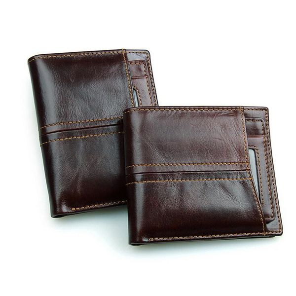 

wallets 100% d genuine leather men fashion design short small brand male mens purses card holder carteras, Red;black