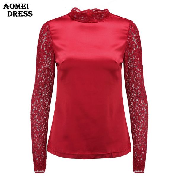 Camicetta in pizzo da ufficio primaverile Camicetta vintage da donna XXL 4XL Camicia body patchwork in pizzo blusa renda feminina taglie forti abbigliamento da lavoro 210416