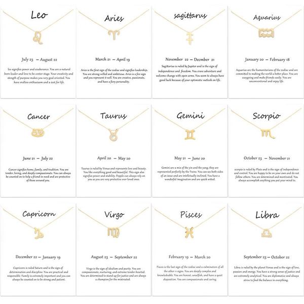 

pendant necklaces fashion golden capricorn necklace women twelve constellations chain choker jewelri box jewelry, Silver