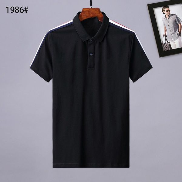 

mens polo shirts women t-shirts designer fashion clothing embroidery letter business short sleeve calssic tshirt skateboard casual tees m1, White;black
