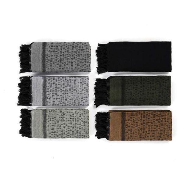 

cycling caps & masks thick shemagh tactical desert arab scarves for men women winter windy military windproof hiking scarf, Black