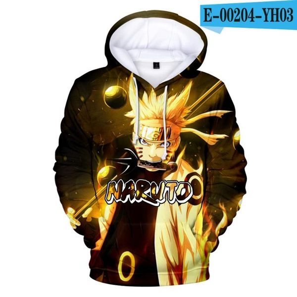 

men's hoodies & sweatshirts anime 3d akatsuki men women pullover kids hoodie children boy's tracksuits clothing, Black