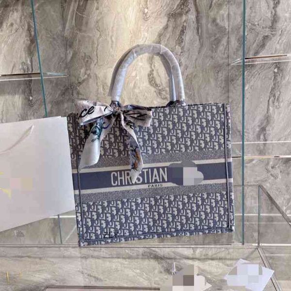 

2021 new embroidery letter shopping bag tote canvas women's bag zly bags