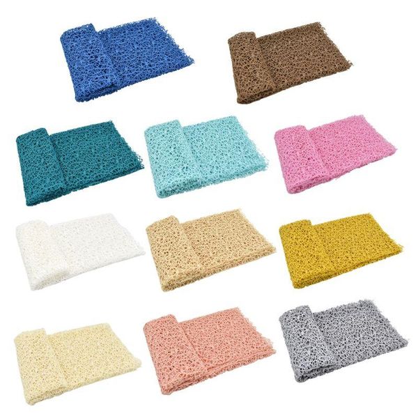 

blankets & swaddling born stretch wrap pography props knit fabric hollow out swaddle blanket for baby po