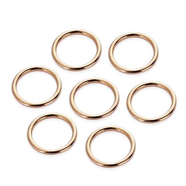 

10pcs/lot 15mm/20mm/25mm/30mm/35mm black bronze gold silver circle ring connection alloy metal shoes bags belt buckles diy