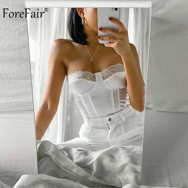

2021 black sleeveless zipper crop women summer white party fashion tank off shoulder v neck breast wrap, Black;white
