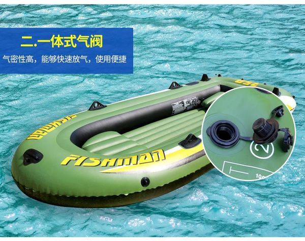 

inflatable rowing boats fishing boat 2/3/4 people eco-friendly pvc canoe single hovercraft 500kg loading rafts/inflatable