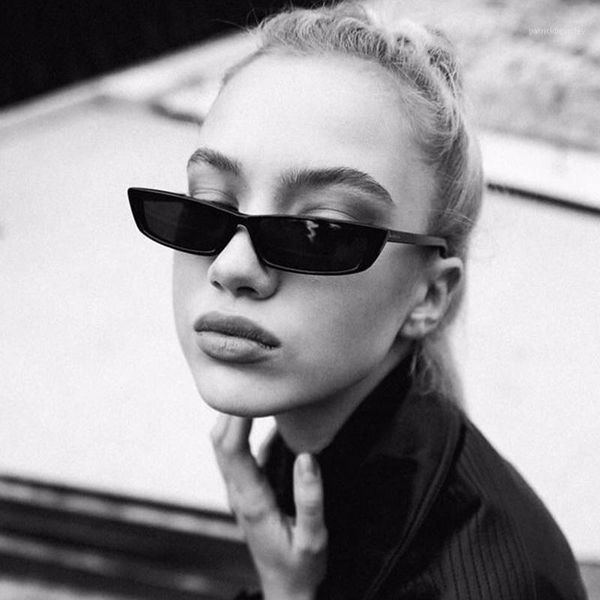 

sunglasses diguyao 2021 vintage rectangle women brand designer small frame sun glasses retro black eyewear, White;black