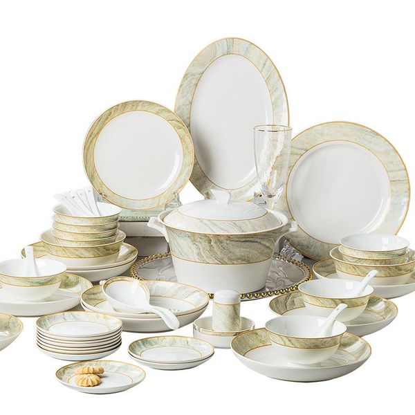 

dinnerware sets jingdezhen conjunto de utensÃ­lios mesa osso china placa criativa europeu cerÃ¢mica pauzinhos