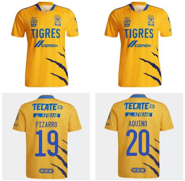 

21/22 tigres uanl soccer jerseys liga mx 7 stars home away third gk jersey thauvin gignac nico lopez vargas 2021 2022 gfdewadsbm, Black;yellow
