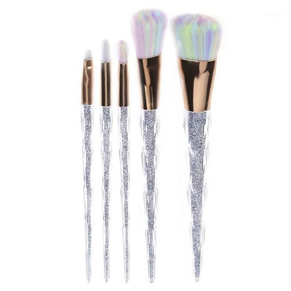 

5pcs/set personal coloful makeup cosmetic brushes set powder foundation eyeshadow lip beauty brush tools1