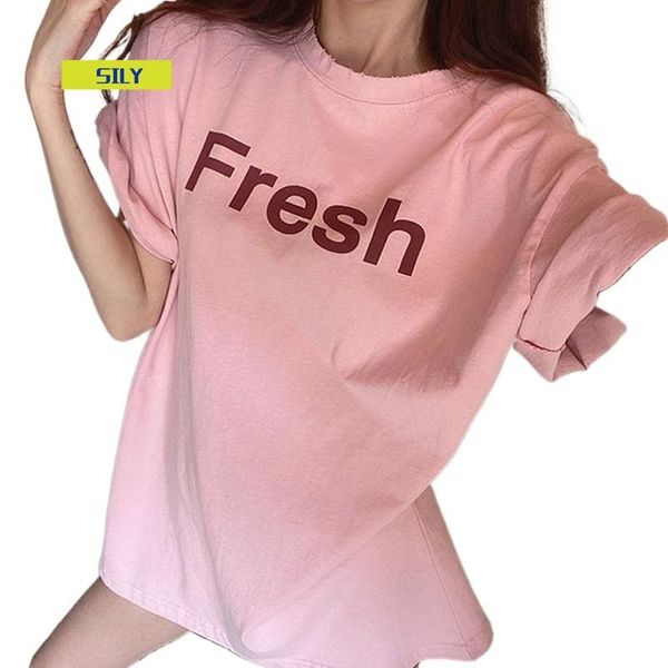 

round neck short sleeve casual bottoming shirt women 2021 summer loose slimming t-shirt women's, White