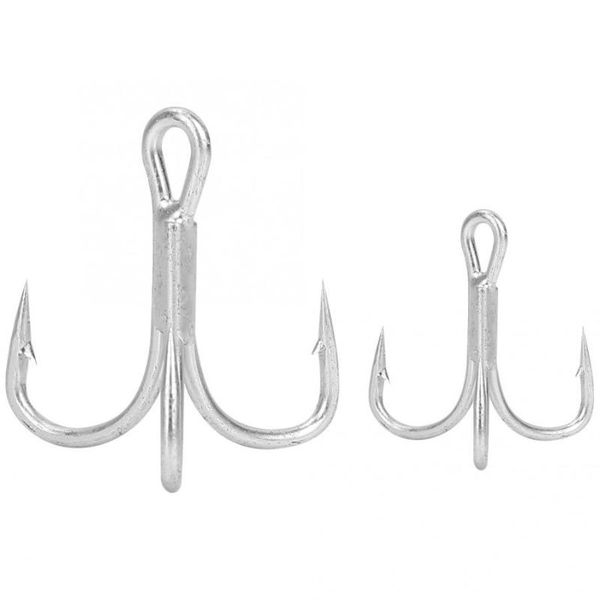 

fishing treble hook sharpened barbed hooks fishhook high strength metal set accessories