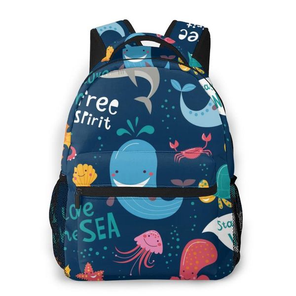 

backpack fashion bags summer 2021 cute monsters of the deep sea animals
