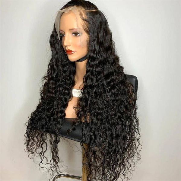 

synthetic wigs long curly lace glueless hair front black women high temperature replacement wig
