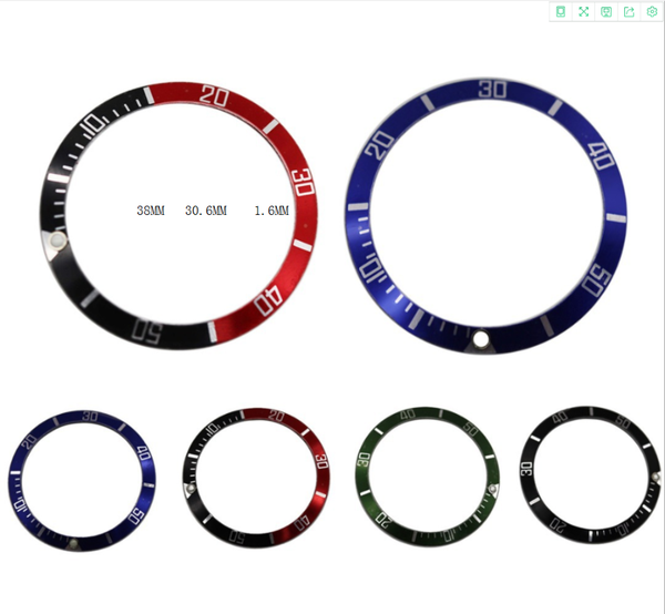 

repair tools & kits 38mm 30.6mm watch ring ceramic bezel insert for yacht celebrities 40mm case accessories inner diameter