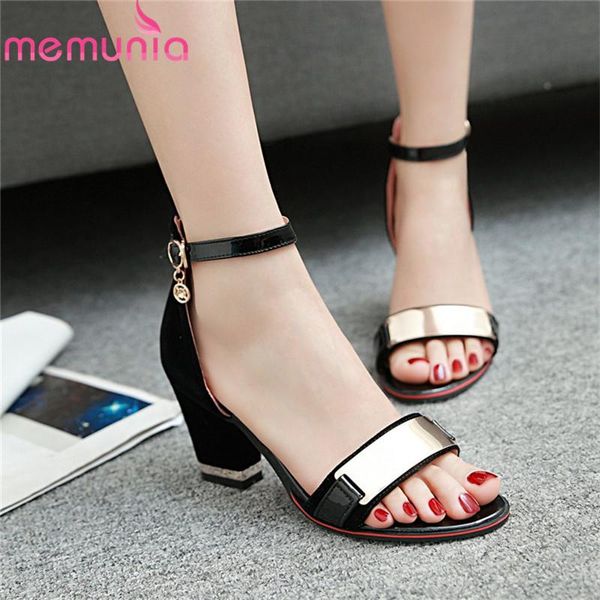 

arrival women sandals velvet buckle high heels metal decoration summer dress shoes ladies office, Black