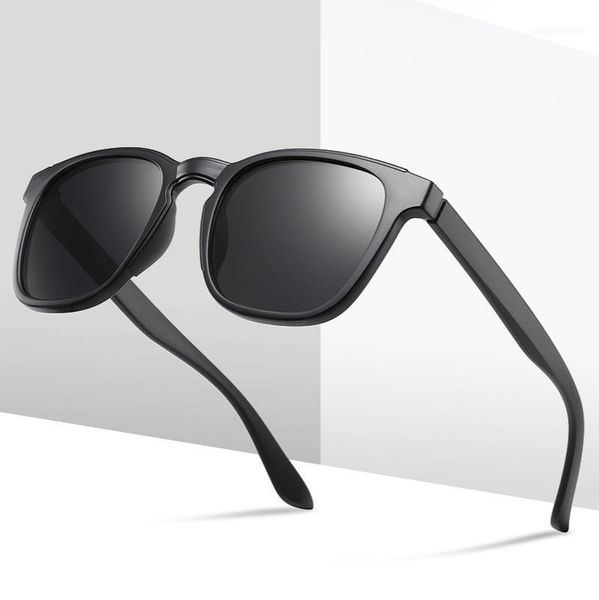 

sunglasses men polarized 2022 tr90 square frame fashion designer outdoor travel uv400 sun glasses for women, White;black