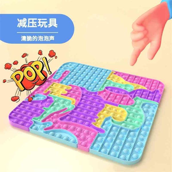 

new animal world diy splicing deskpuzzle decompression toy deratization pioneer chessboard