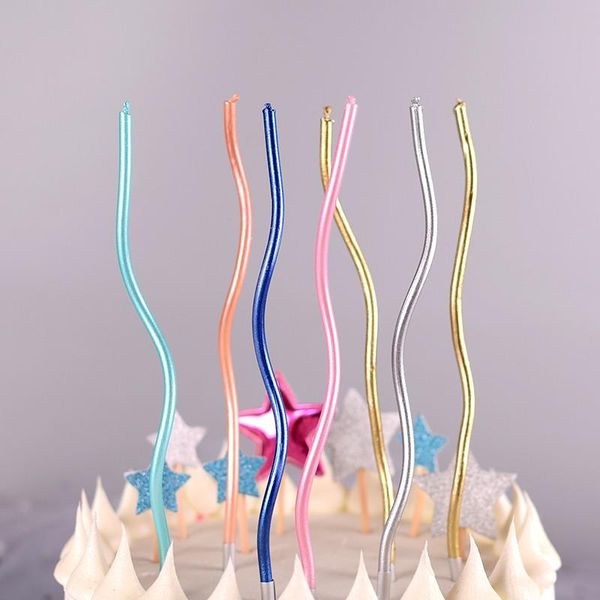 

candles 6pcs long birthday candle for cupcake ornament safe decorative wedding festival party baby shower favors supplies