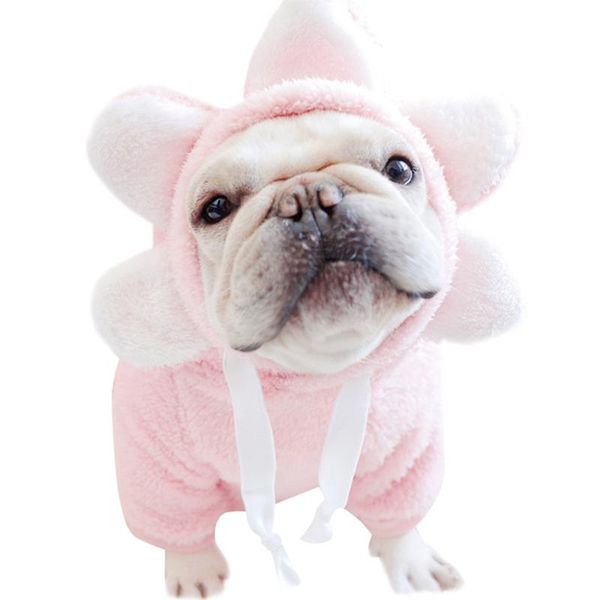 

pet clothes dog flower sweater cute lovely sunflower fleece for dogs reri889 apparel