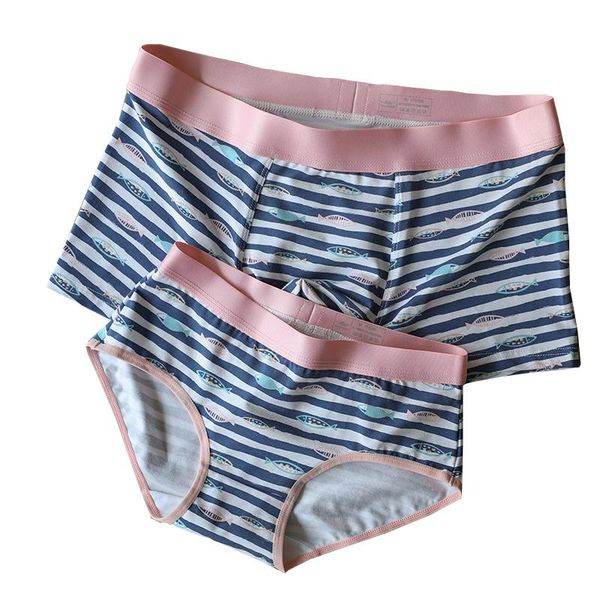 

underpants haleychan 1pcs men and women couple's underwear mens boxer briefs ice silk women's panties, Black;white