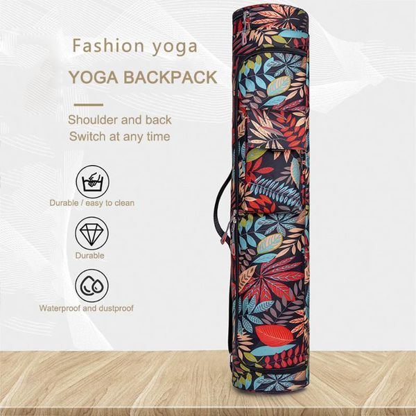 

printed yoga bag mat sports pilates backpack fitness dance gym cover mats
