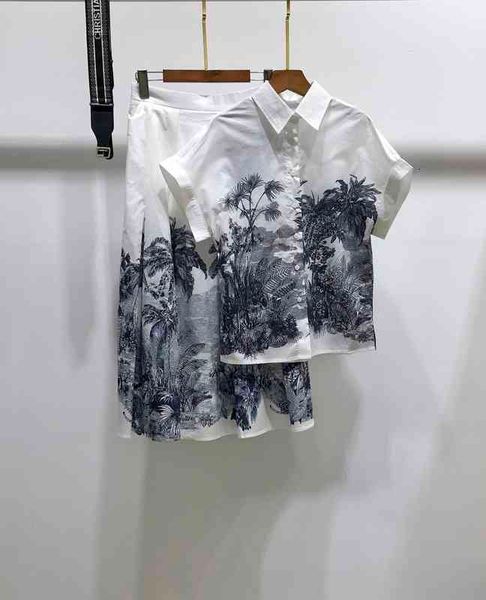

two piece dress 21 european spring and summer holiday style coconut print v-neck letter belt slim vertical stripes short sleeved dress hceo, White