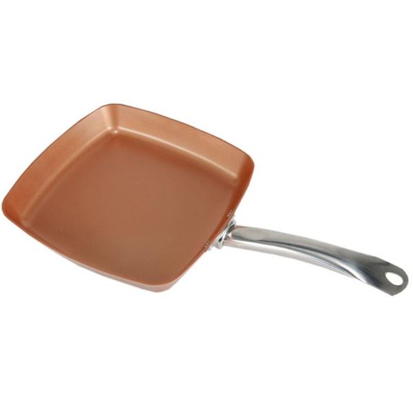 

square frying pan non stick kitchen cookware safe healthy portable for saute grill fry bake and broil essential 66cy pans