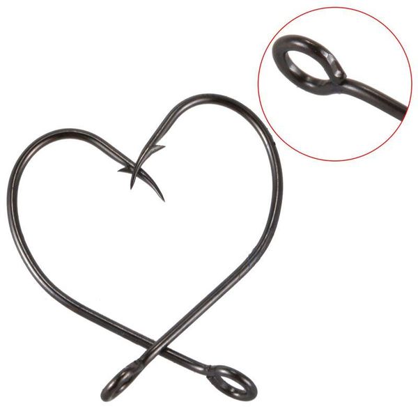 

fishing hooks lushazer brand 20pcs/lot hook crank barbed fishhook tackle fish single