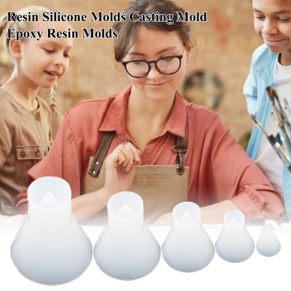 

craft tools cone silicone mold reusable crystal drop glue epoxy resin mould diy crafts