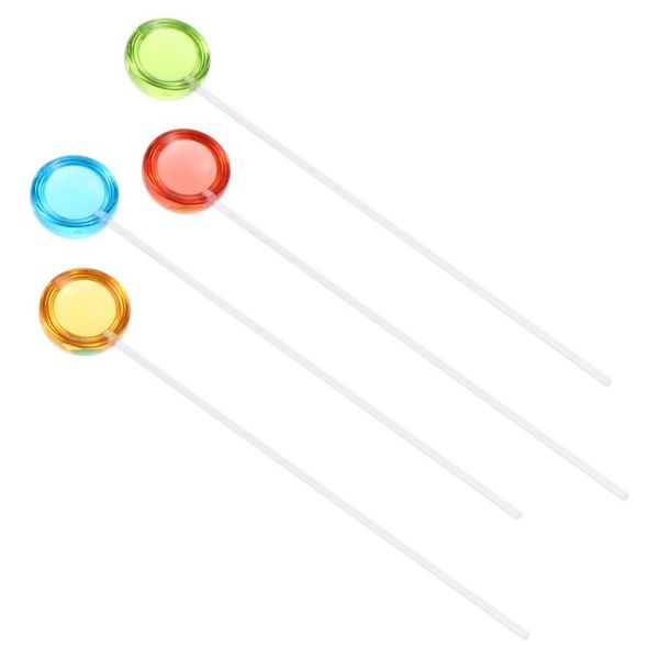 

forks 4pcs stainless steel stirring sticks swizzle (assorted color)