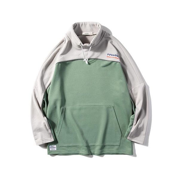 

men's hoodies & sweatshirts hoodie men high street 2021 harajuku hooded mens solid streetwear hip hop pullover, Black