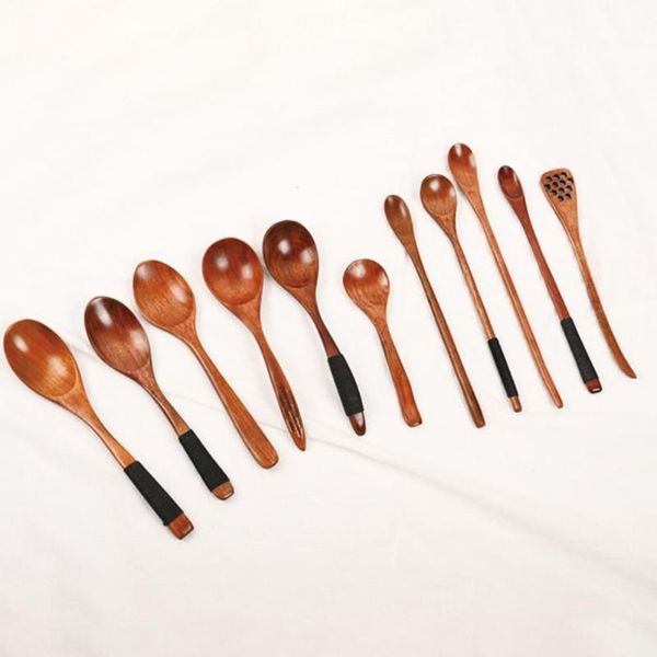 

spoons wood coffee spoon stirring grade delicate texture heat-resistant mixing for home