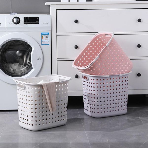 

laundry bags plastic basket, japanese style large easy to carry