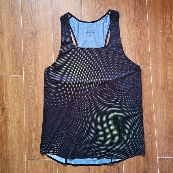 

men's t-shirts man triangle marathon fast running sport vest diamond league professional athlete track field singlet customizable, White;black