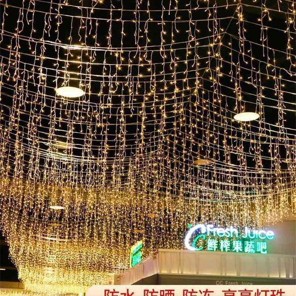 

led ice bar waterfall color star lamp, string hanging, eaves decoration, outdoor waterproof