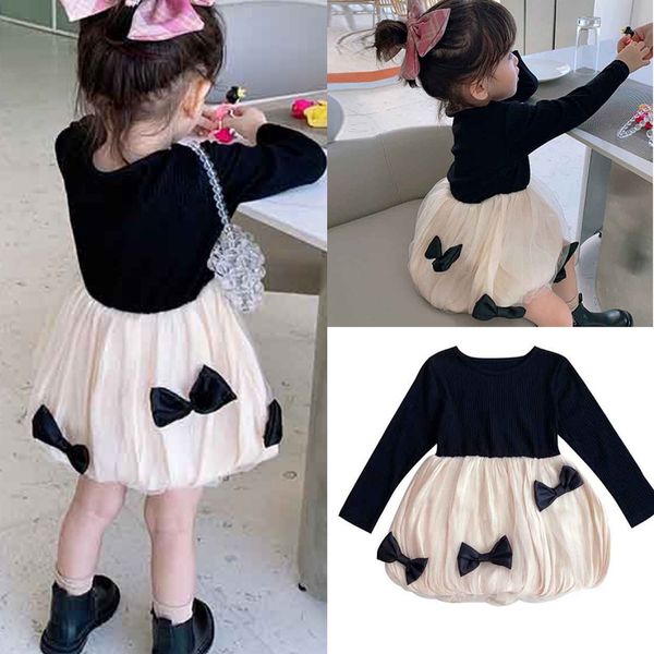 

girl dress kids babyÂ clothes 2022 bow spring summerÂ toddler for formal partyÂ outfitsÂ sport teenagers uniform dressesÂ cotton chil, Red;yellow