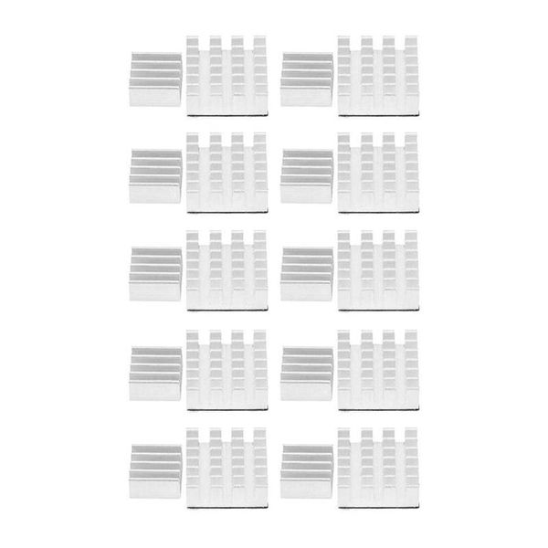 

fans & coolings raspberry pi 2/3/4b aluminum heat sink with adhesive is suitable for cpu cooling and dissipation-20 pcs