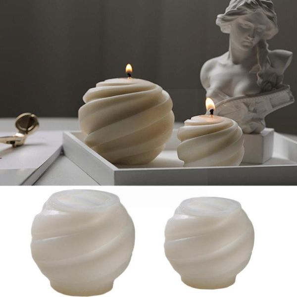 

craft tools creative candle silicone mold diy homemade spherical making resin supplies simple aroma w3h0