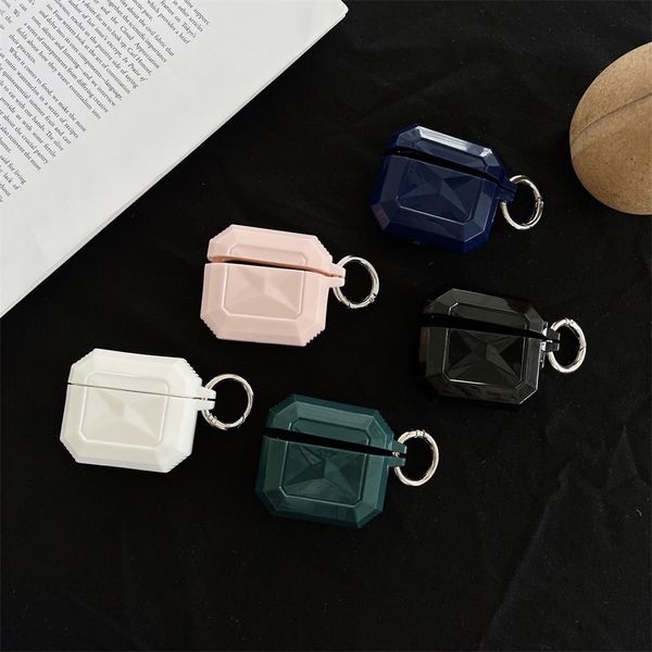 Custodie per auricolari antiurto per AirPods 3 Pro Accessori per cuffie Airpod 1 2 Custodia protettiva per auricolari antigoccia in TPU con gancio Confezione al dettaglio