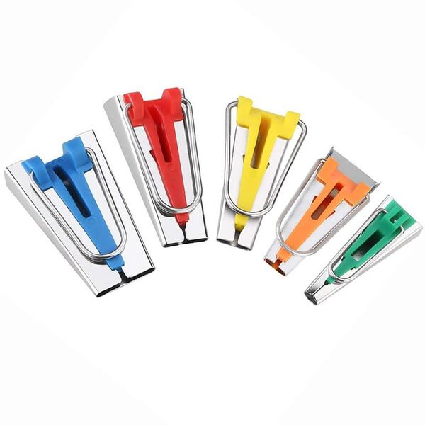 

5pcs set 6 9 12 18 25 mm sewing tools tape makers fabric binding maker diy bias making for quilting supplies notions &, Black