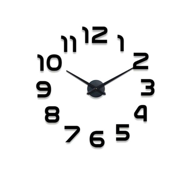 

big diy wall clock modern simple design large clocks personality acrylic mirror home decor